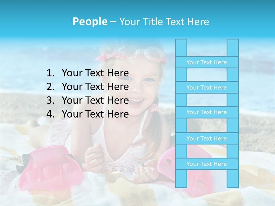 Snorkeling Beauty Girl PowerPoint Template