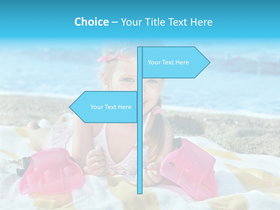 Snorkeling Beauty Girl PowerPoint Template