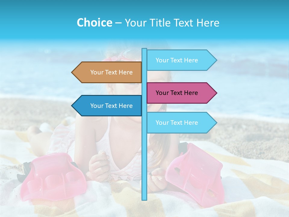 Snorkeling Beauty Girl PowerPoint Template