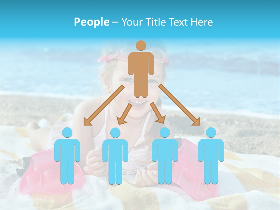 Snorkeling Beauty Girl PowerPoint Template