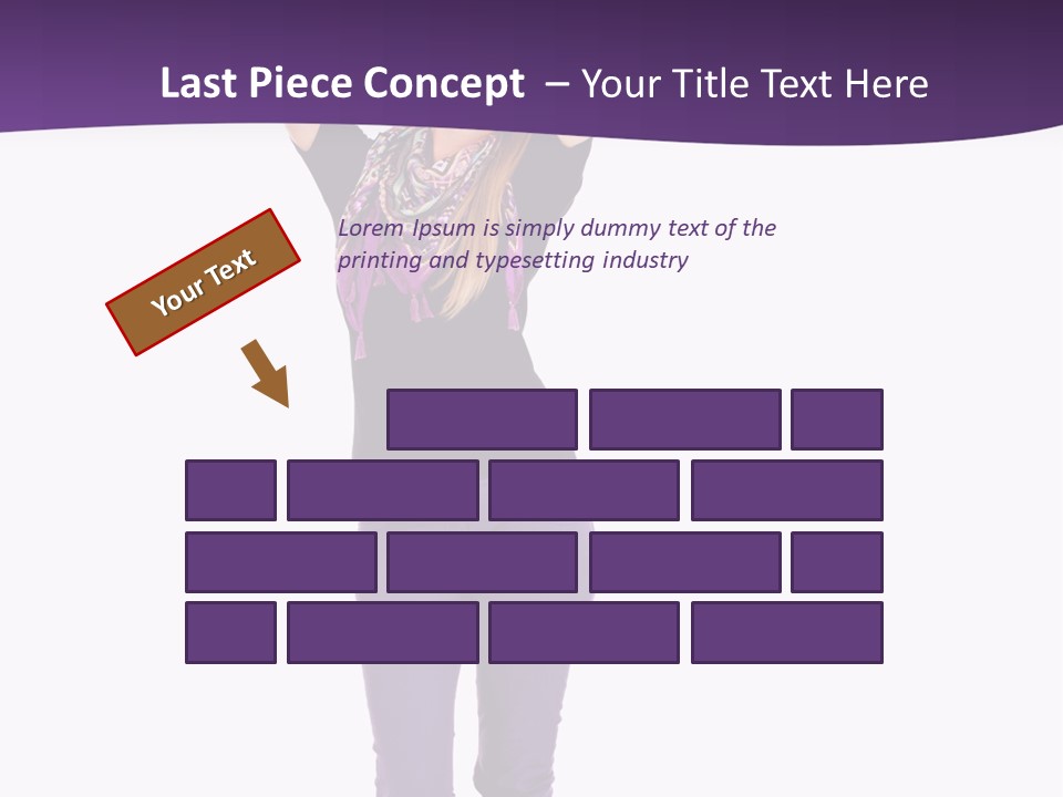 Fullbody Outstretched Excited PowerPoint Template