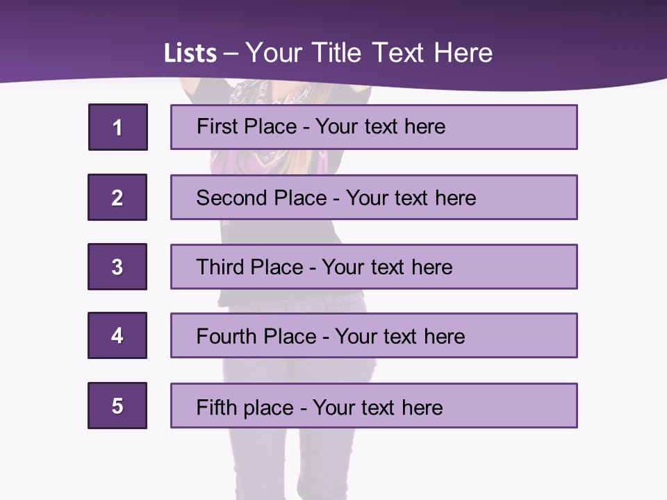 Fullbody Outstretched Excited PowerPoint Template