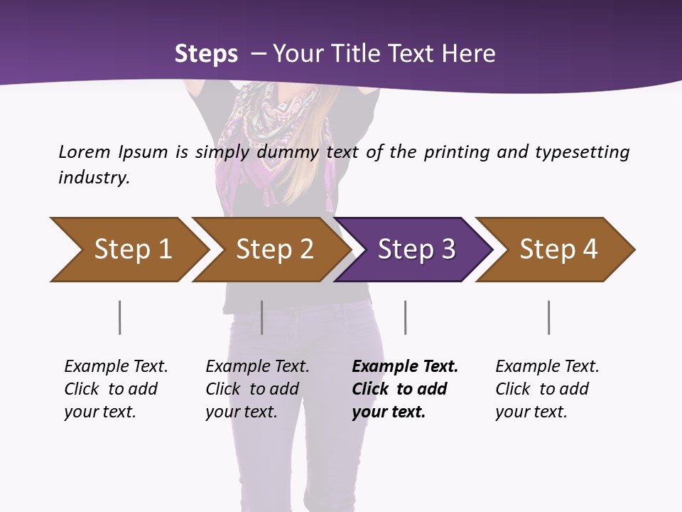 Fullbody Outstretched Excited PowerPoint Template