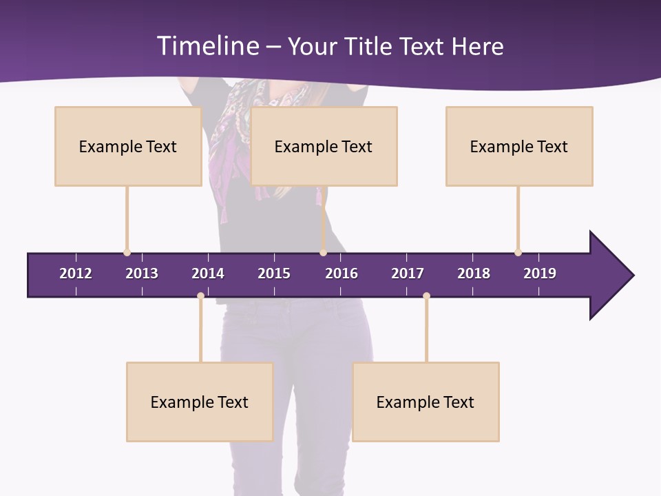 Fullbody Outstretched Excited PowerPoint Template