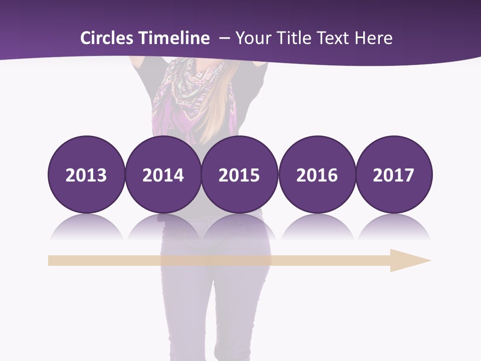 Fullbody Outstretched Excited PowerPoint Template