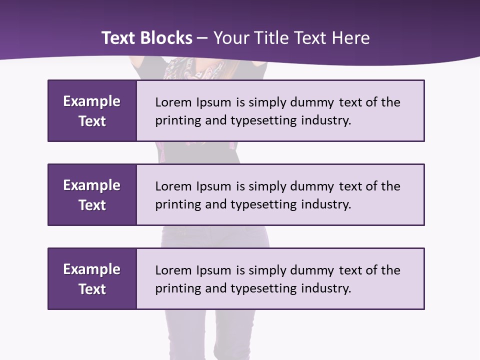Fullbody Outstretched Excited PowerPoint Template