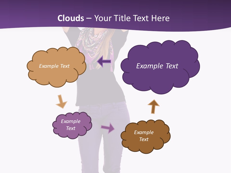 Fullbody Outstretched Excited PowerPoint Template