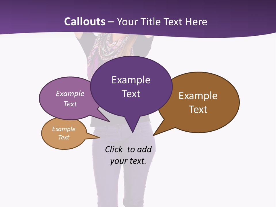 Fullbody Outstretched Excited PowerPoint Template