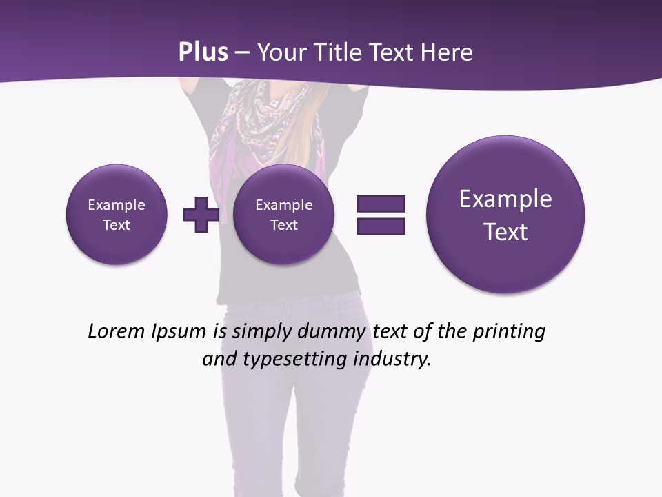 Fullbody Outstretched Excited PowerPoint Template