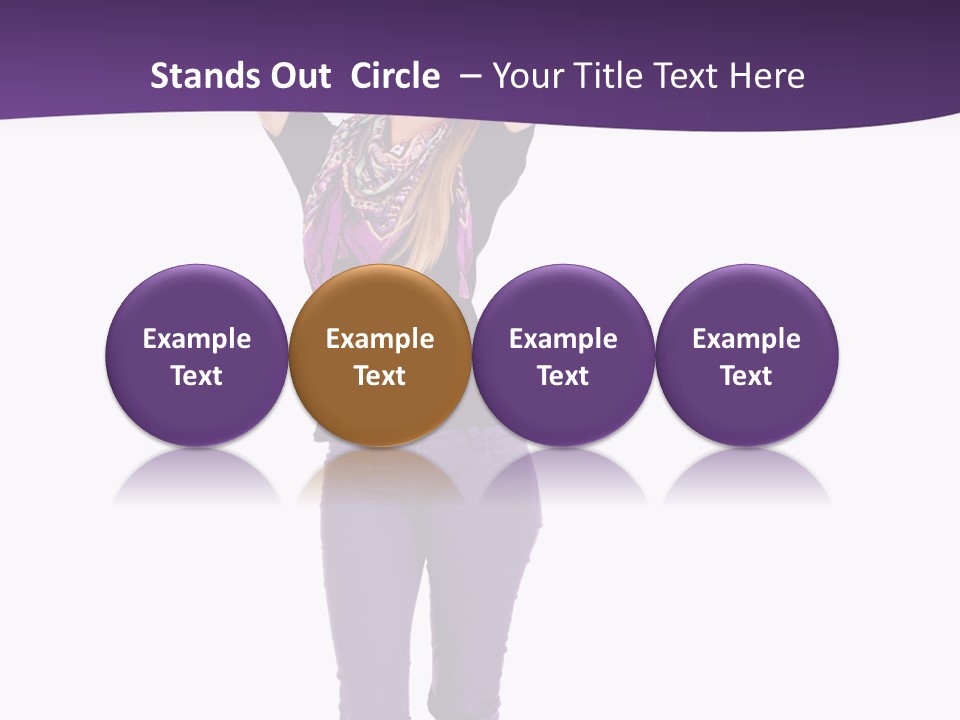 Fullbody Outstretched Excited PowerPoint Template