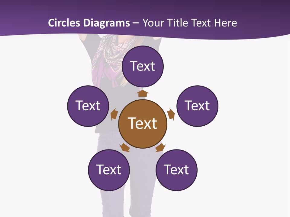 Fullbody Outstretched Excited PowerPoint Template