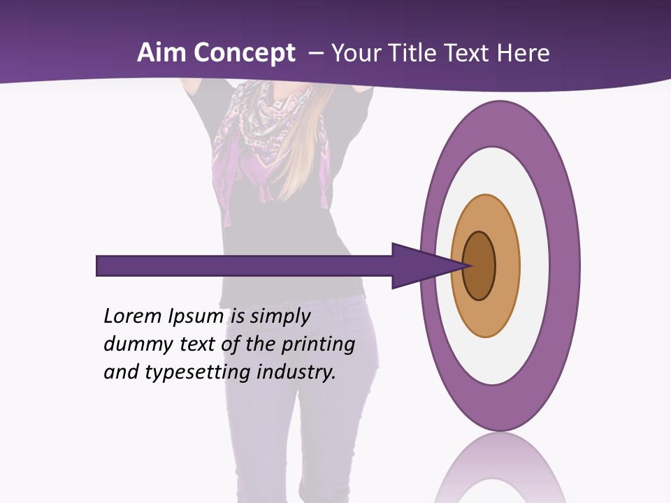 Fullbody Outstretched Excited PowerPoint Template