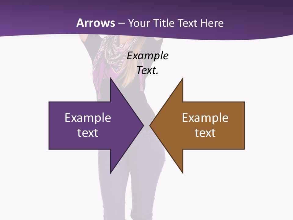 Fullbody Outstretched Excited PowerPoint Template