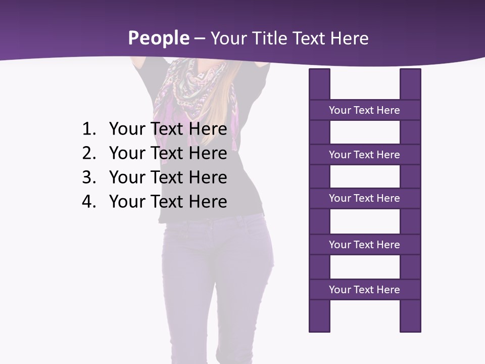 Fullbody Outstretched Excited PowerPoint Template