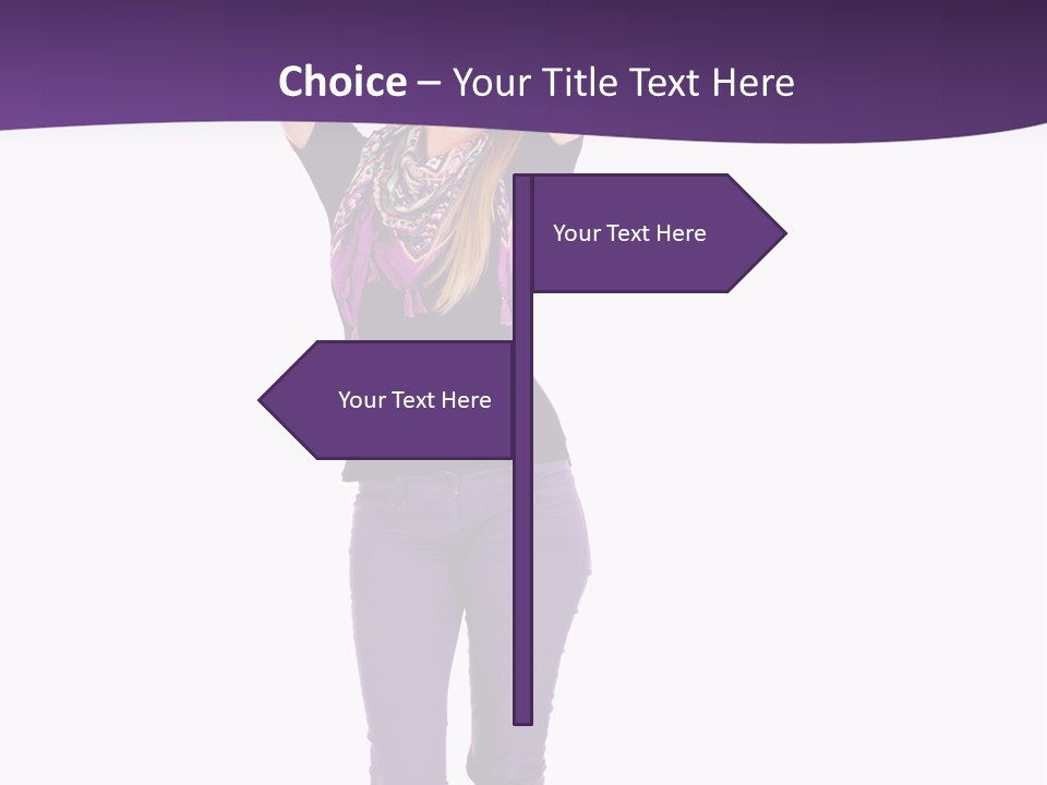 Fullbody Outstretched Excited PowerPoint Template