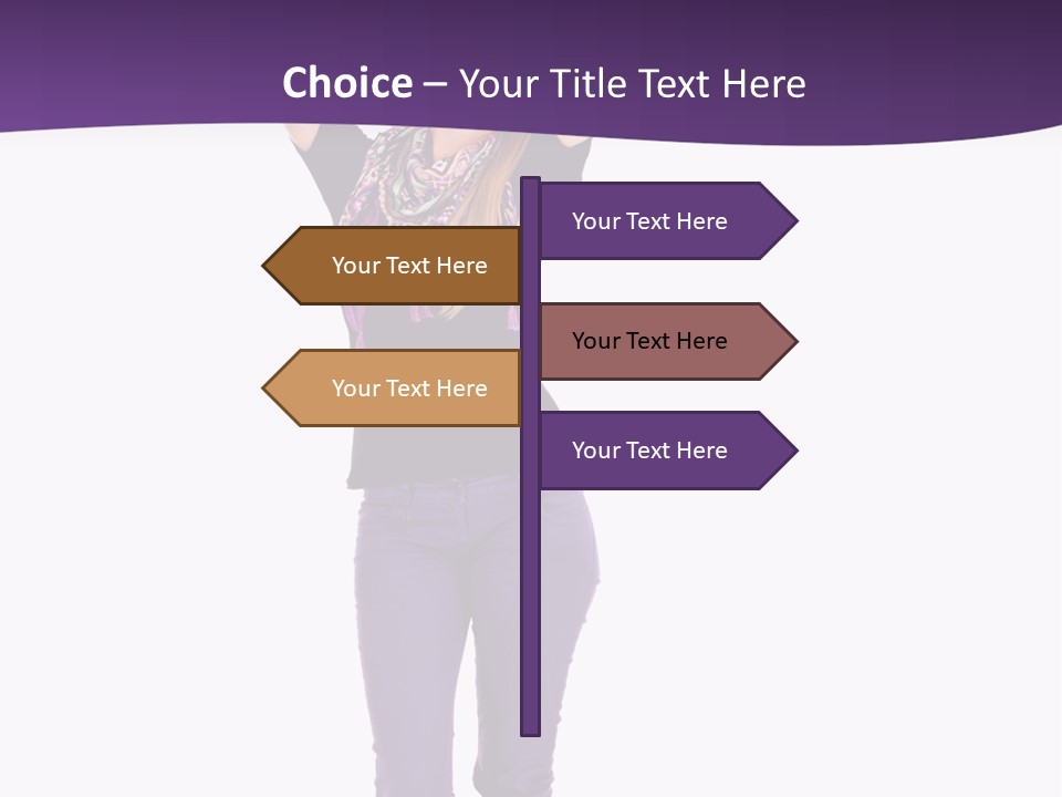 Fullbody Outstretched Excited PowerPoint Template