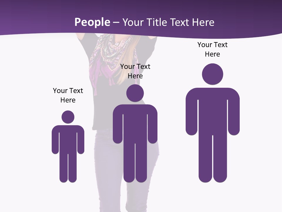 Fullbody Outstretched Excited PowerPoint Template