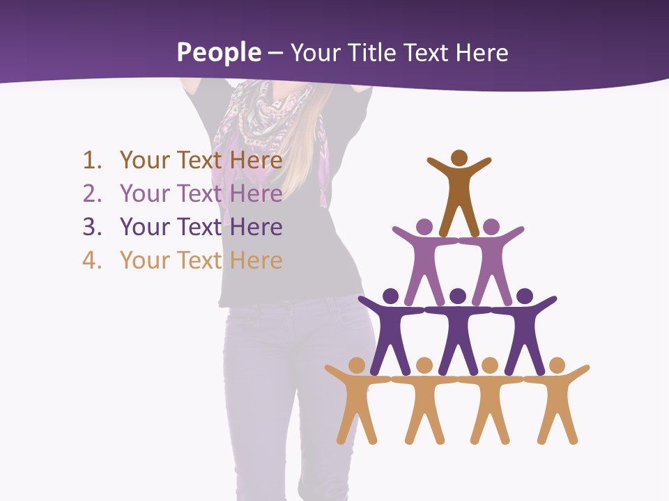 Fullbody Outstretched Excited PowerPoint Template