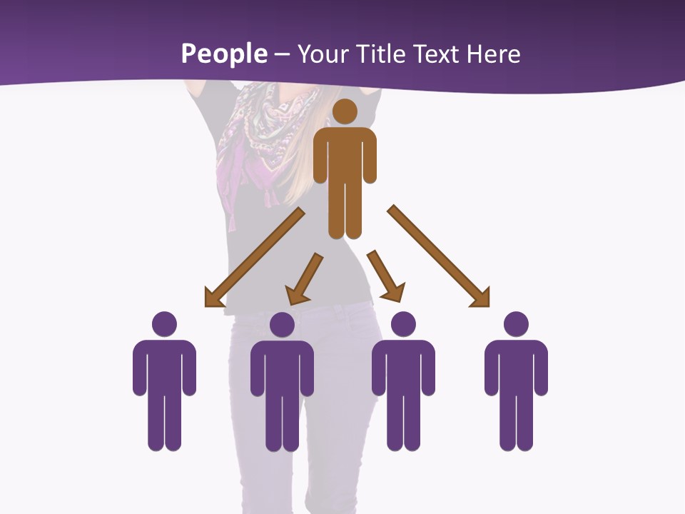 Fullbody Outstretched Excited PowerPoint Template