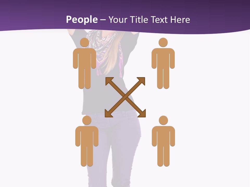 Fullbody Outstretched Excited PowerPoint Template