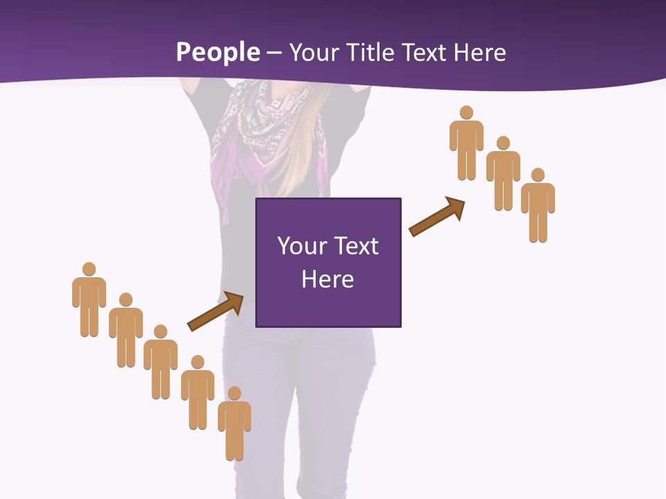 Fullbody Outstretched Excited PowerPoint Template