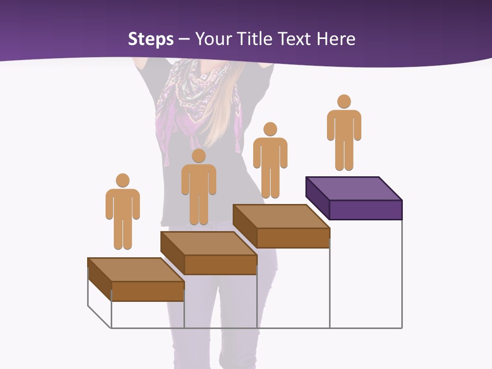 Fullbody Outstretched Excited PowerPoint Template