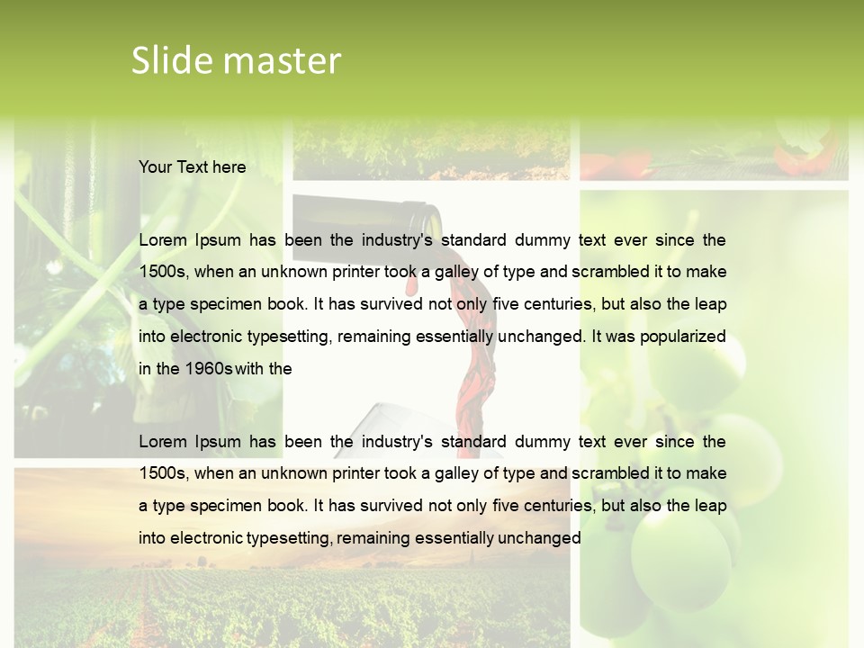 Wine Collage Motion PowerPoint Template