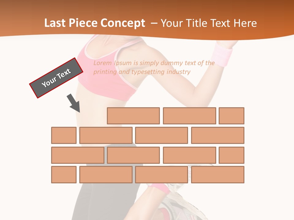 Successful Jumping Weight PowerPoint Template