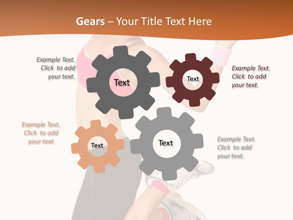 Successful Jumping Weight PowerPoint Template