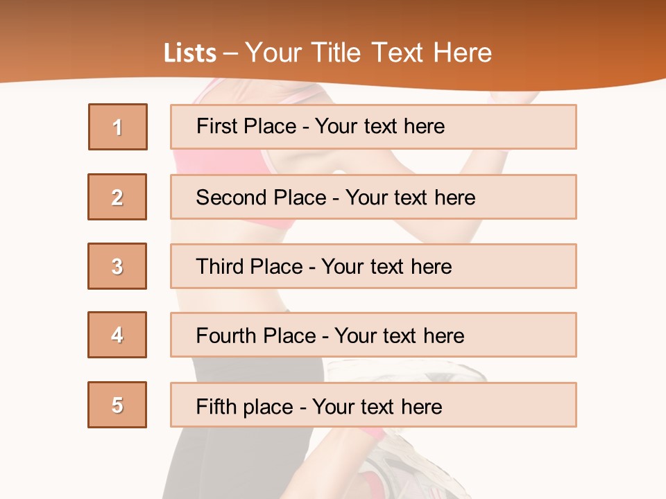 Successful Jumping Weight PowerPoint Template