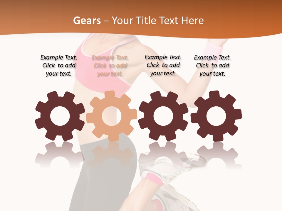 Successful Jumping Weight PowerPoint Template