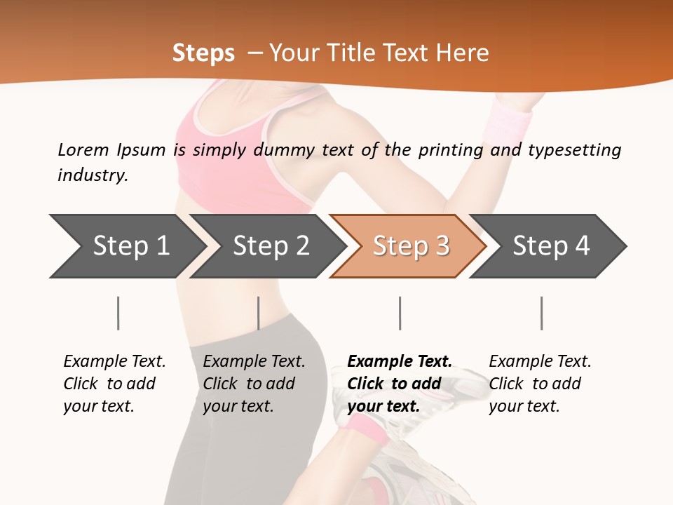 Successful Jumping Weight PowerPoint Template