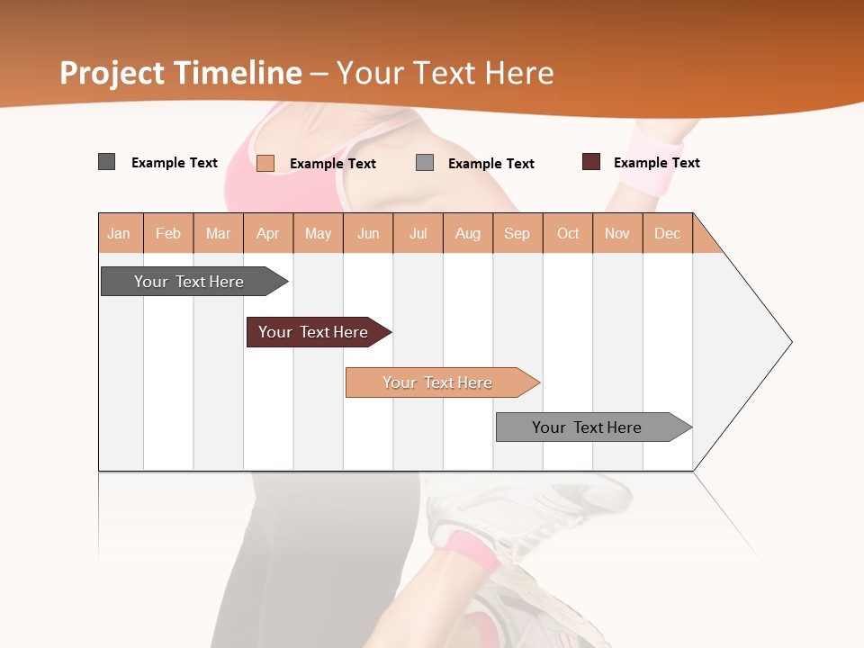 Successful Jumping Weight PowerPoint Template