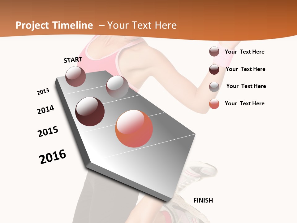 Successful Jumping Weight PowerPoint Template