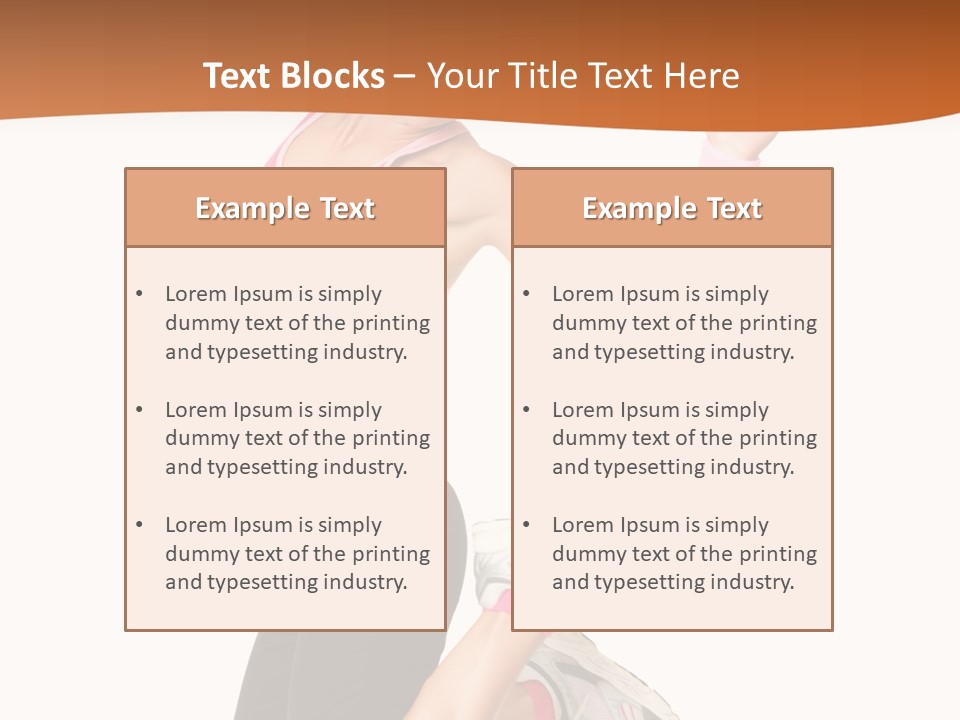 Successful Jumping Weight PowerPoint Template