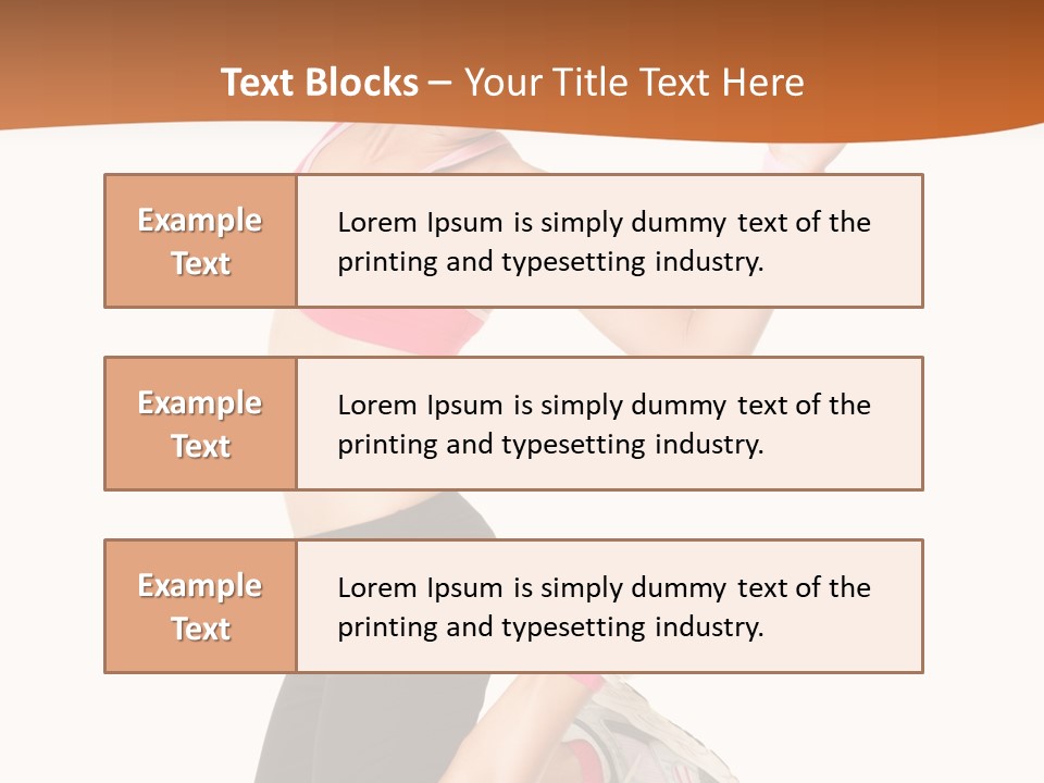 Successful Jumping Weight PowerPoint Template