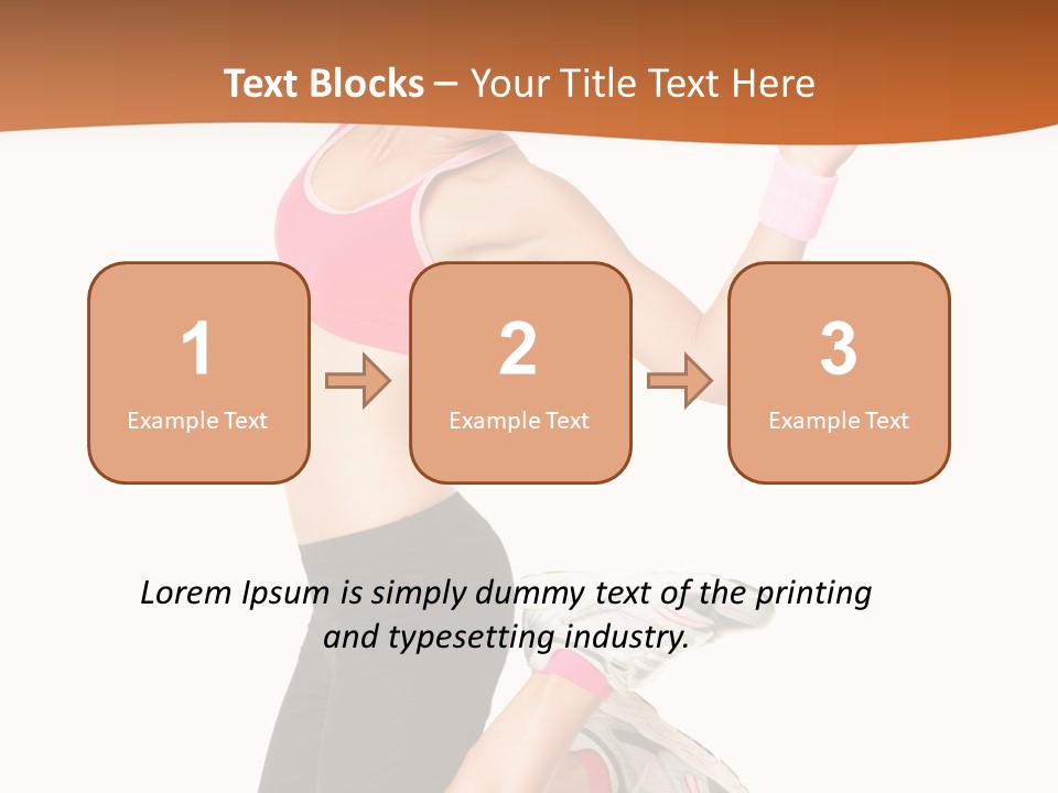 Successful Jumping Weight PowerPoint Template