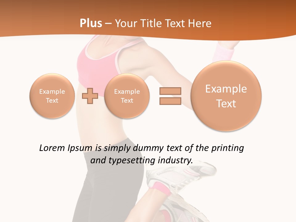 Successful Jumping Weight PowerPoint Template