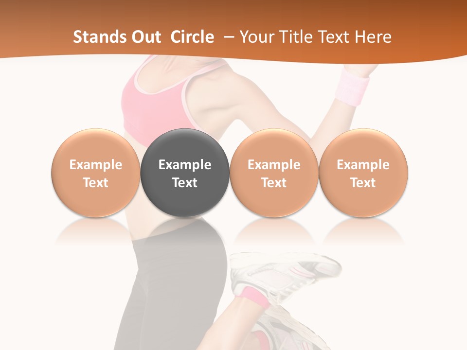 Successful Jumping Weight PowerPoint Template