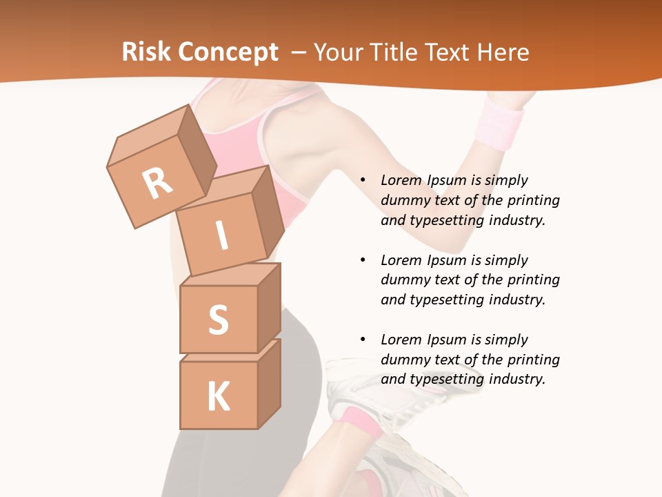 Successful Jumping Weight PowerPoint Template