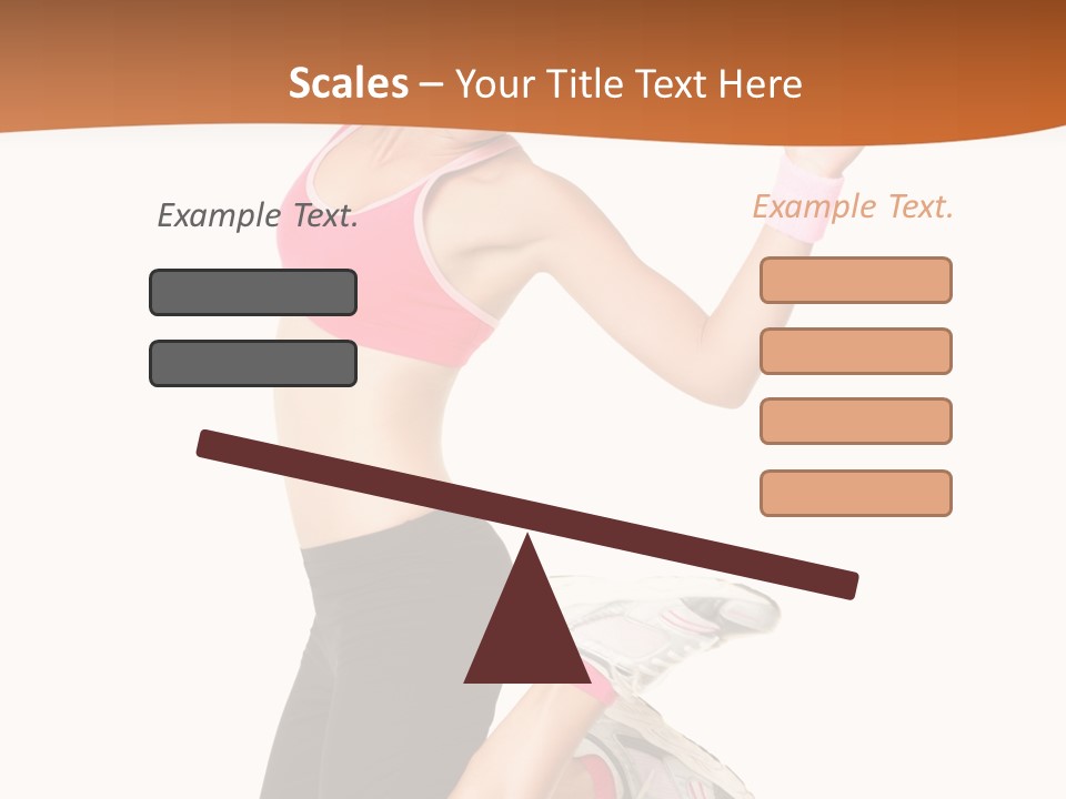 Successful Jumping Weight PowerPoint Template
