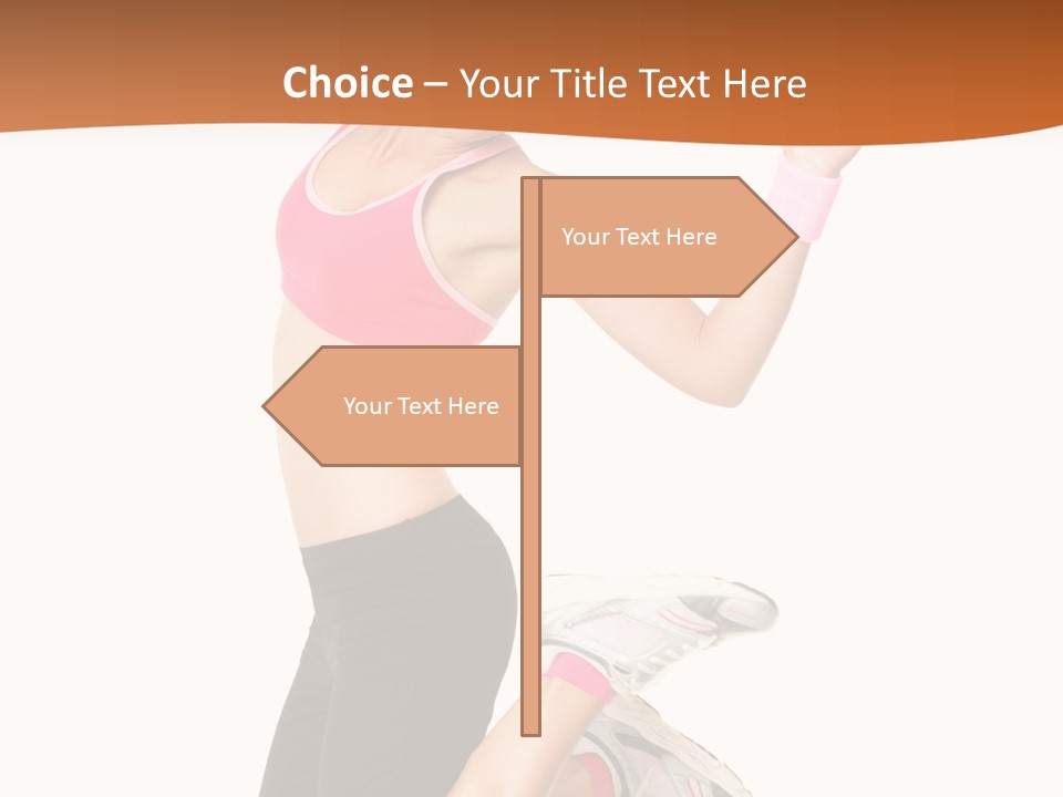Successful Jumping Weight PowerPoint Template