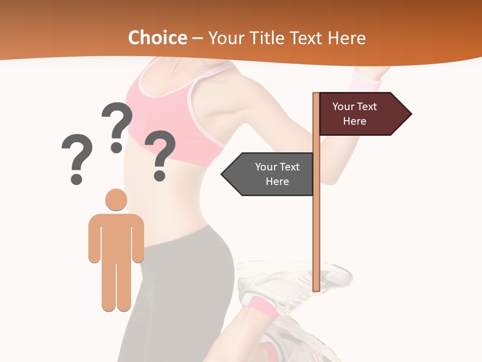 Successful Jumping Weight PowerPoint Template