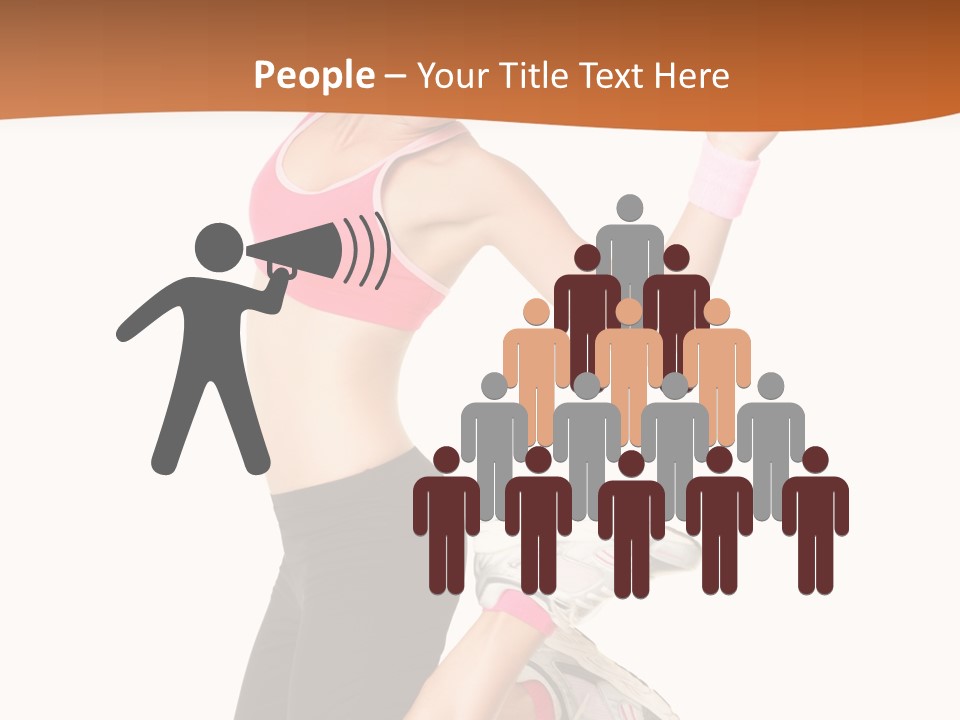 Successful Jumping Weight PowerPoint Template