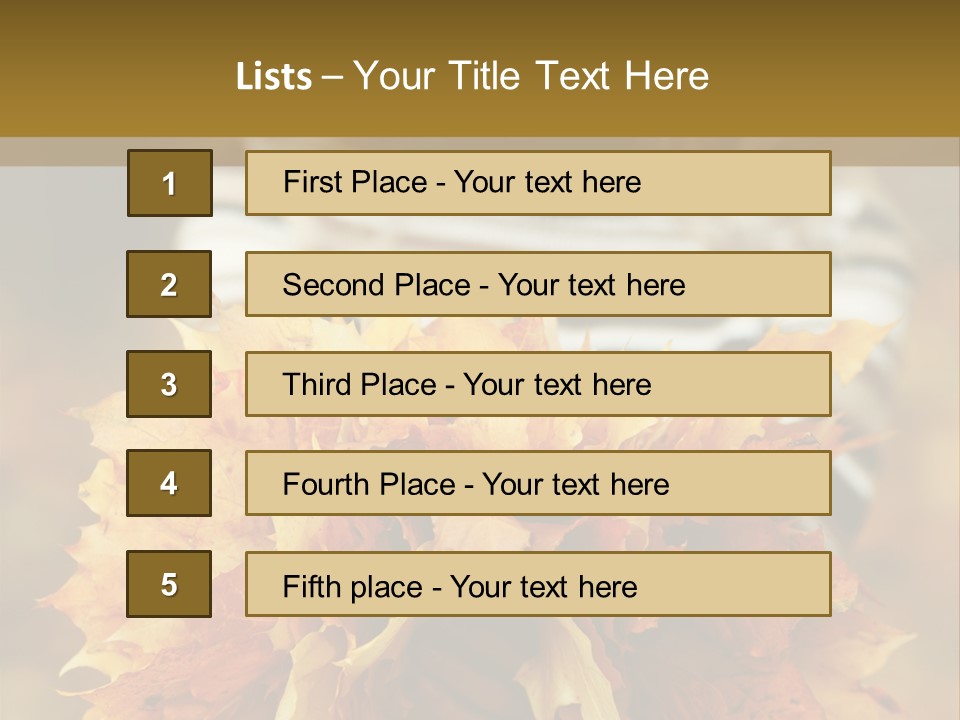Park Only Autumn PowerPoint Template