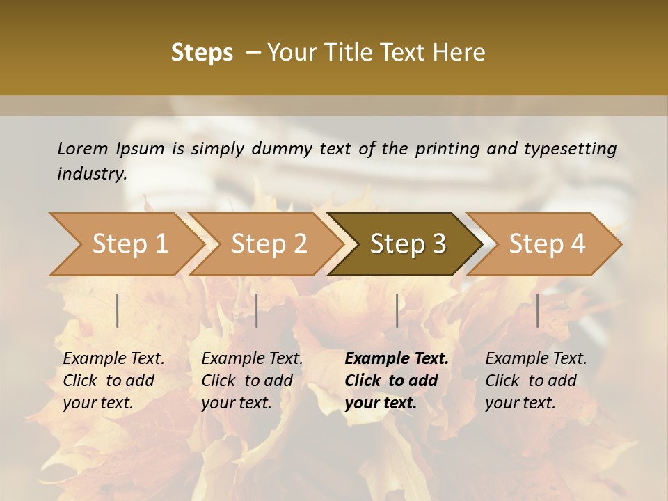 Park Only Autumn PowerPoint Template
