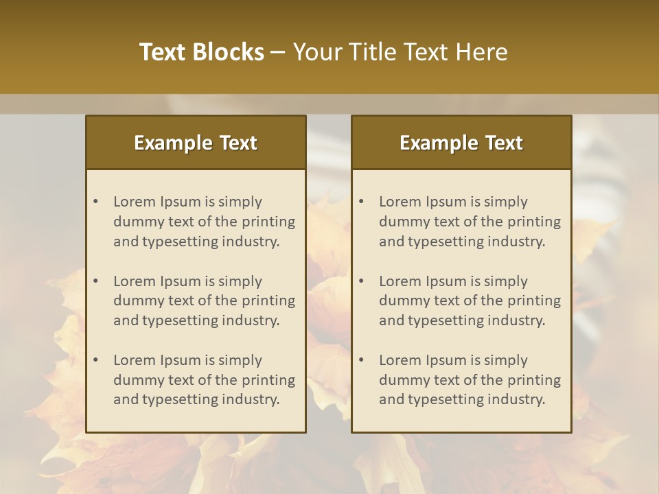 Park Only Autumn PowerPoint Template