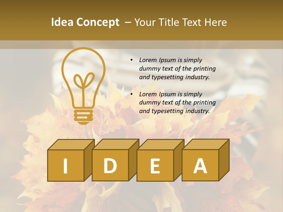 Park Only Autumn PowerPoint Template