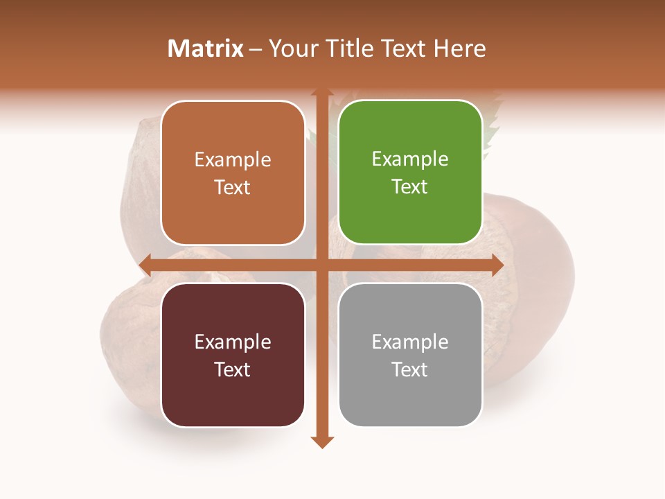Organic Hazelnut Food PowerPoint Template