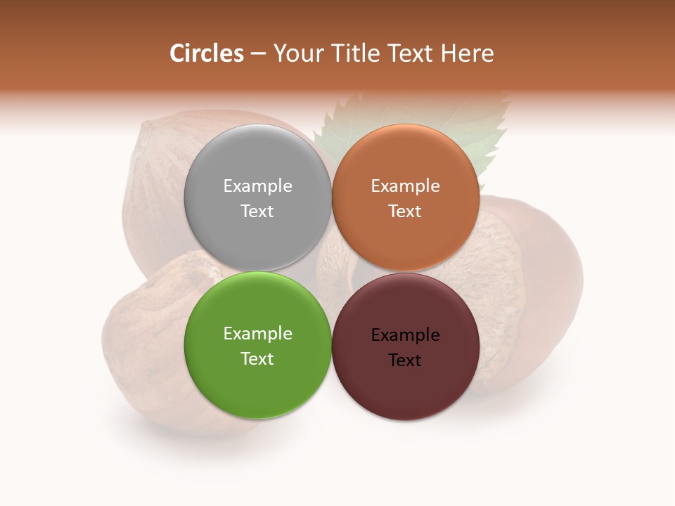 Organic Hazelnut Food PowerPoint Template